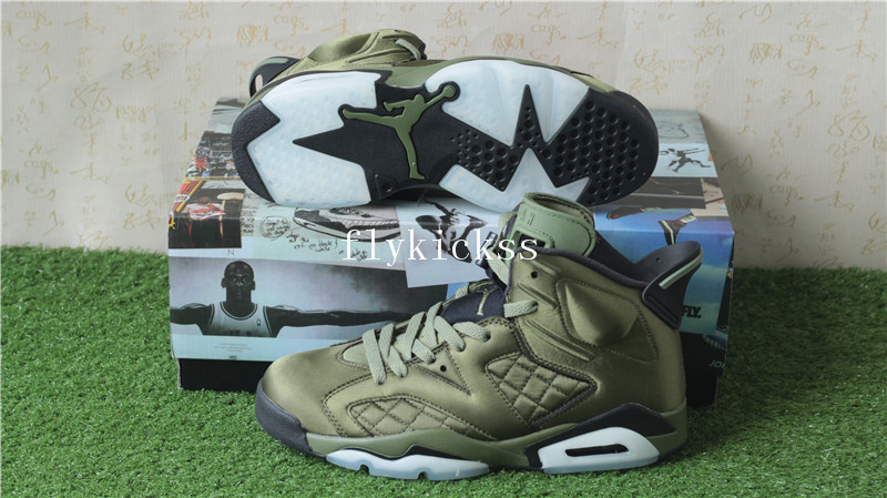 Air Jordan 6 Pinnacle Flight Jacket Green